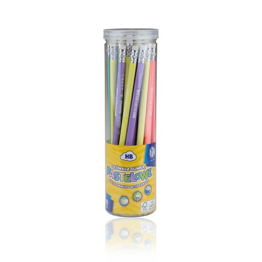 OŁÓWEK PASTEL HB Z MIARKĄ I GUMKĄ DRUM A'36 8023 -zdjęcie numer 1