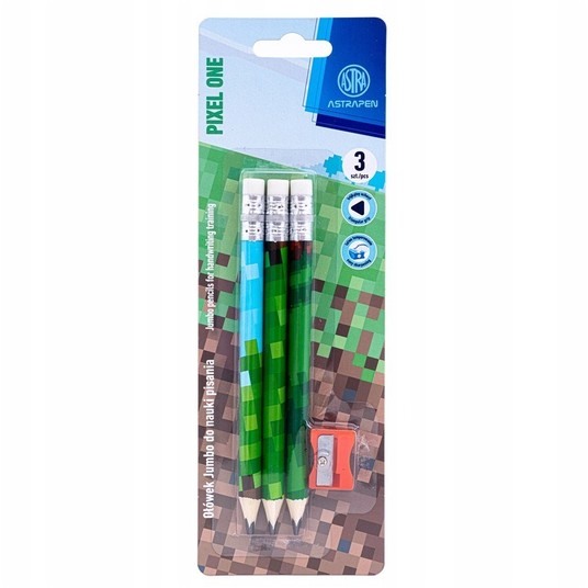 Ołówki trójkątne HB jumbo ASTRAKIDS PIXE (3) 4944 -zdjęcie numer 1