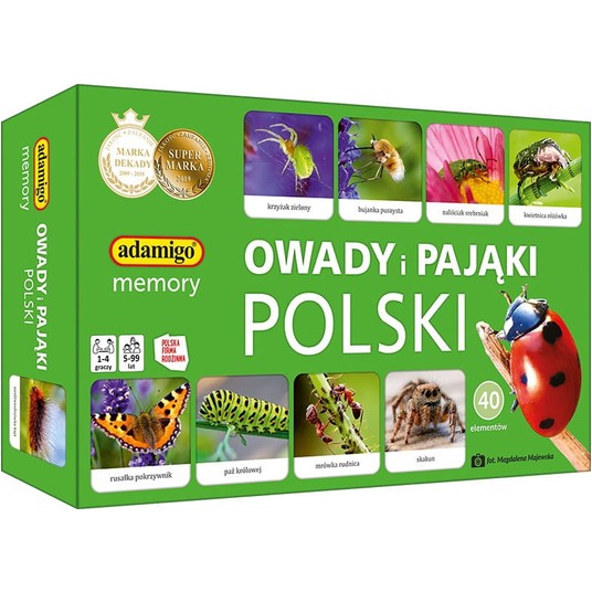 OWADY I PAJĄKI POLSKI ADAMIGO MEMORY 7868 -zdjęcie numer 1