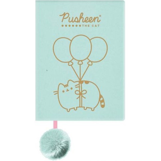 PAMIĘTNIK NOTES PLUSZOWY MIĘT. A5/96K PUSHEEN 8013 -zdjęcie numer 1
