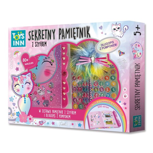 Pamiętnik z szyfrem KOTEK 8158 -zdjęcie numer 1