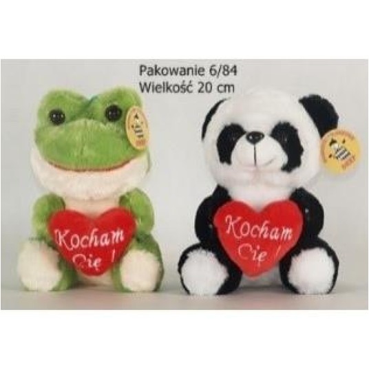 PANDA/ŻABKA Z SERCEM KOCHAM CIĘ 8076 -zdjęcie numer 1
