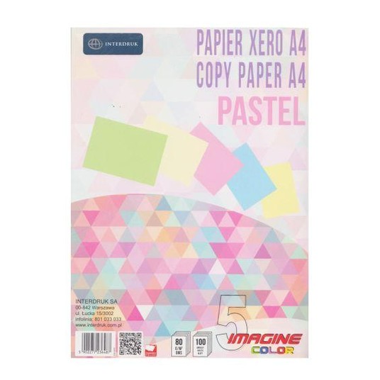 PAPIER KSERO A4/100K KOLOR PASTEL A' 6487 -zdjęcie numer 1