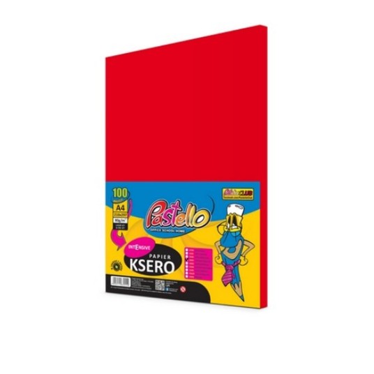 PAPIER KSERO A4 160G 100K IT250 CZERWONY 2354 -zdjęcie numer 1