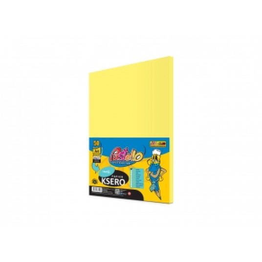 PAPIER KSERO A4 160G 50K IT160 ŻÓŁTY 7243 -zdjęcie numer 1
