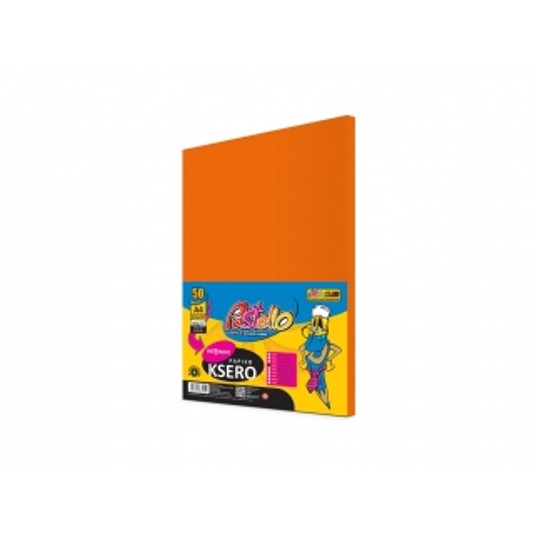 PAPIER KSERO A4 160G 50K IT240 POMARAŃCZOWY 7281 -zdjęcie numer 1