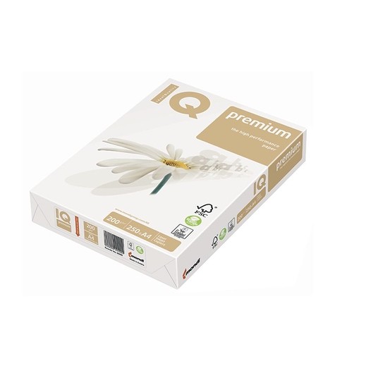 PAPIER KSERO A4 IQ PREMIUM 200G (250) BIAŁY -zdjęcie numer 1