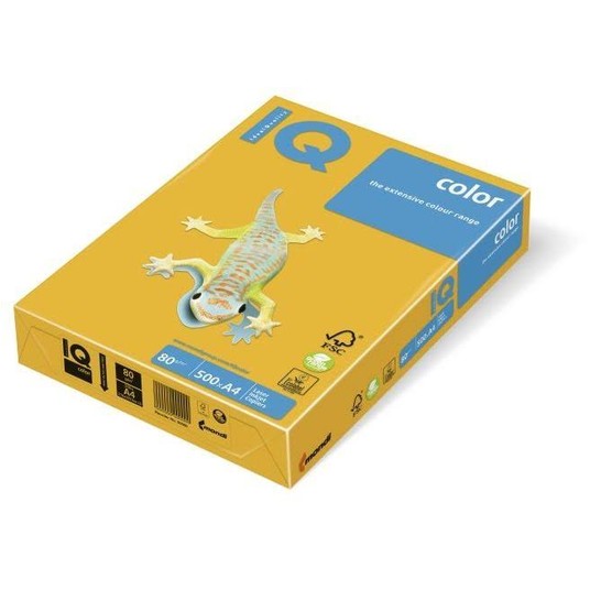 PAPIER KSERO A4 IQ PREMIUM 80G (500) C.ŻÓŁTY -zdjęcie numer 1