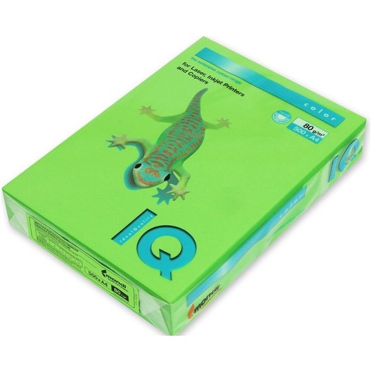 PAPIER KSERO A4 IQ PREMIUM 80G (500) ZIELONY -zdjęcie numer 1