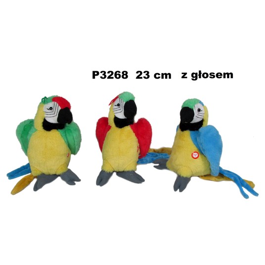 PAPUGA 3 KOL GŁOS 25 CM 163875 -zdjęcie numer 1
