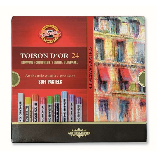 PASTELE SUCHE 8514N/24 TOISON D'OR 24KOL 9165 -zdjęcie numer 1
