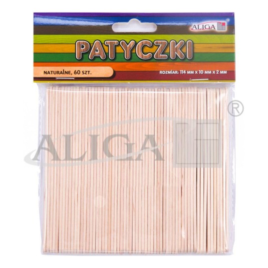 PATYCZKI BEZBARWNE 114X10X2MM 60SZT. 3243 -zdjęcie numer 1