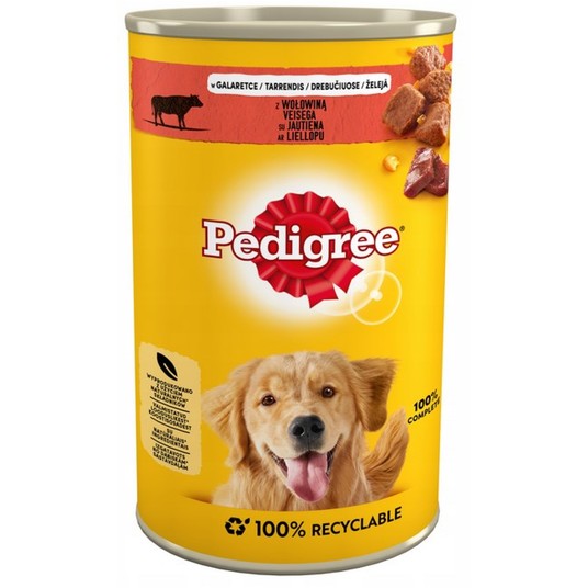 PEDIGREE MOKRA KARMA DLA PSA WOŁOWINA 1,2 KG 1200G -zdjęcie numer 1