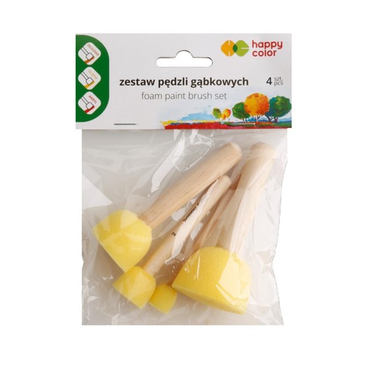 PĘDZEL GĄBKOWY OKRAGŁY MIX 0399 -zdjęcie numer 1