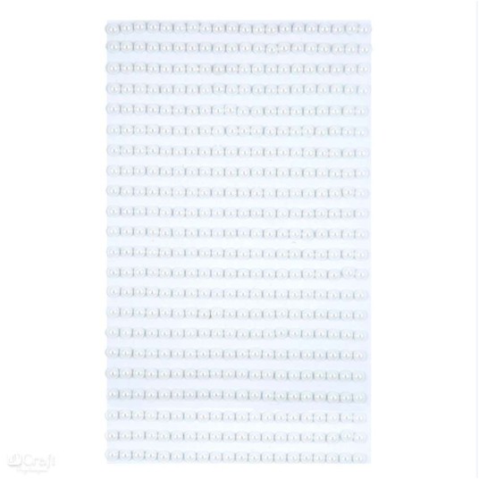 PEREŁKI SAMOPRZYLEP. 4MM 440SZT OFF WHITE GRPE-018 -zdjęcie numer 1