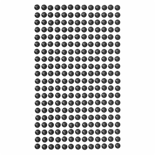 PEREŁKI SAMOPRZYLEPNE 6 MM, 260 SZT. BLACK 9655 -zdjęcie numer 1
