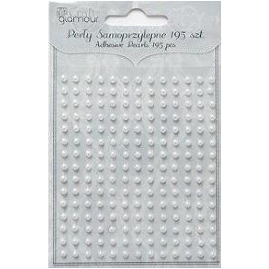 PERŁY SAMOPRZYLEPNE 3 MM, 195 SZT. OFF WHITE 5044 -zdjęcie numer 1