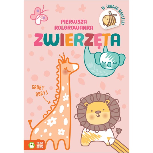 Pierwsza kolorowanka.Gruby obrys. Zwierzęta 97883 -zdjęcie numer 1