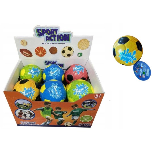 PIŁECZKA SOFT 10CM FOOTBALL 9768 A'12 -zdjęcie numer 1