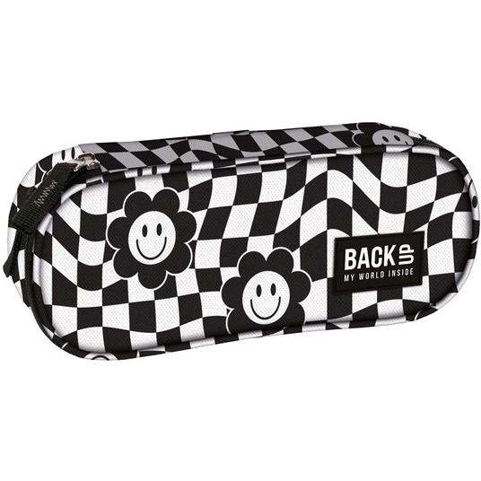 PIÓRNIK BACKUP A14 CZARNO BIAŁY HAPPY FACE 9665 -zdjęcie numer 1