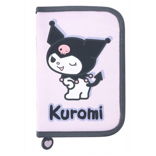 PIÓRNIK DWUKLAPKOWY BEZ WYPOSAŻENIA KUROMI PINK -zdjęcie numer 1