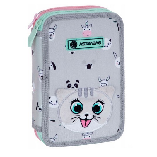 Piórnik podwój bez wypos.ASTRABAG KITTY THE CUTE -zdjęcie numer 1