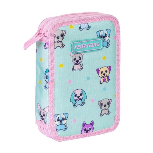 Piórnik podwójny bez wyposa ASTRABAG PUPPIES 0819 -zdjęcie numer 1