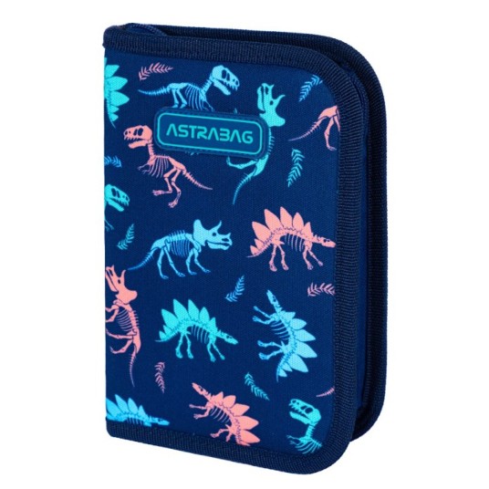 Piórnik pojedynczy dwuklap. bez wyp. ASTRABAG DINO -zdjęcie numer 1