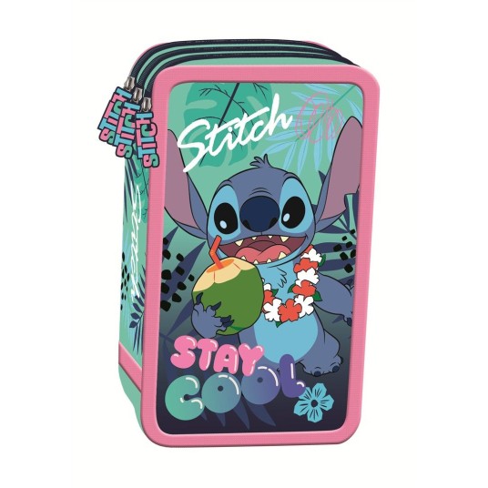 PIÓRNIK POTRÓJNY Z WYPOSAŻENIEM STITCH STAY COOL -zdjęcie numer 1