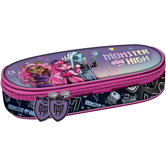 PIÓRNIK SASZETKA OWALNA Z KLAPKĄ MONSTER HIGH 1440 -zdjęcie numer 1