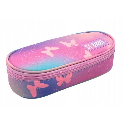 PIÓRNIK SASZETKA USZTYW Z KLAPKA PINK BUTTERFLIES -zdjęcie numer 1