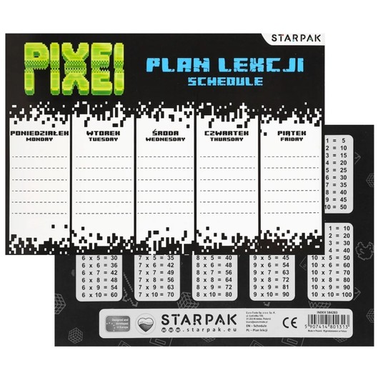 PLAN LEKCJI+TABL MNOZ A5 GAME P STK PB A'25 1313 -zdjęcie numer 1