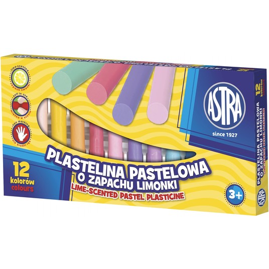 PLASTELINA 12KOL ASTRA PASTEL ZAPACHOWA A"5 1276 -zdjęcie numer 1