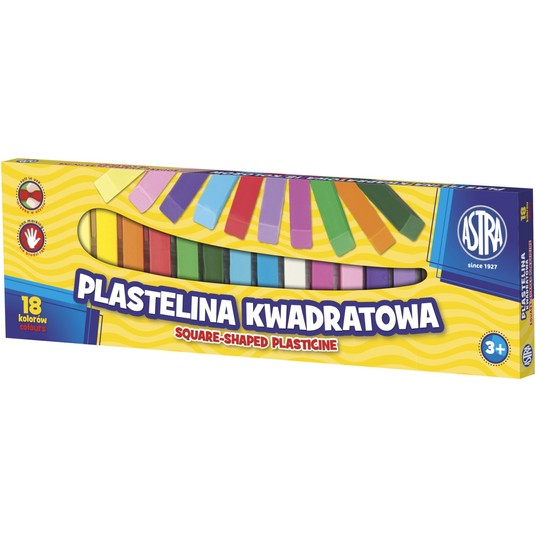 PLASTELINA 18KOL ASTRA KWADRATOWA 83814904 A"4 -zdjęcie numer 1