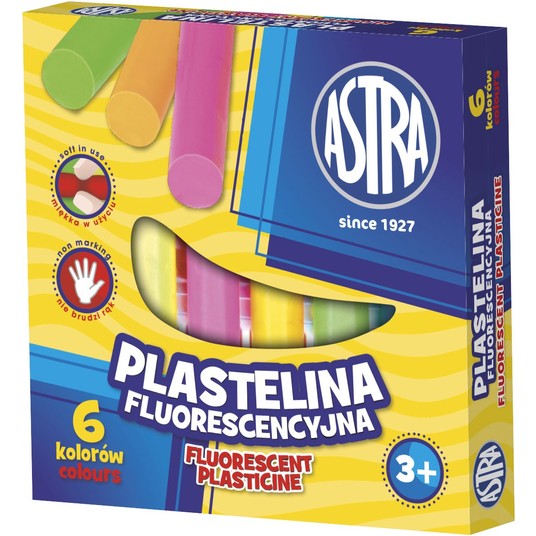 PLASTELINA 6KOL ASTRA FLUOR 83811906 A'10 0323 -zdjęcie numer 1