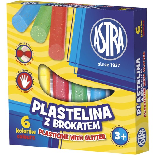 PLASTELINA 6KOL. BROKAT ASTRA 303109001 A'10 0644 -zdjęcie numer 1