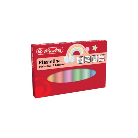 PLASTELINA 8 KOLORÓW PASTELOWA 8880 -zdjęcie numer 1