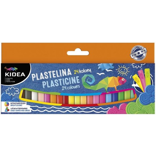PLASTELINA KIDEA NEON 24 KOL 8913 -zdjęcie numer 1