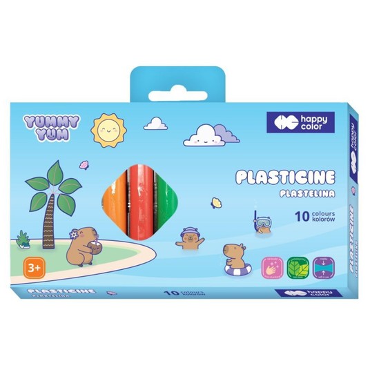PLASTELINA OKRĄGŁA 10KOL KAPIBARA YUMMY YUM 1632 -zdjęcie numer 1