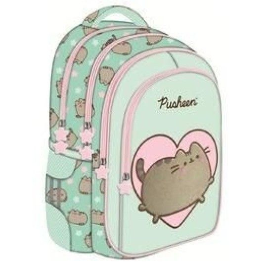 PLECAK 4-KOMOROWY BPL-58 PUSHEEN MINT 9445 -zdjęcie numer 1