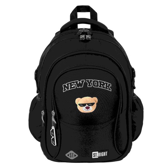 PLECAK 4-KOMOROWY STRIGHT BP-01 NYC MOOD 7364 -zdjęcie numer 1