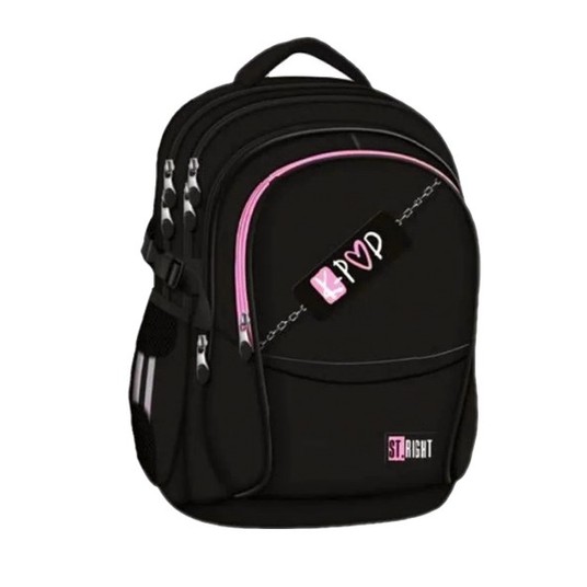 PLECAK 4-KOMOROWY STRIGHT BP-01 PINK K-POP -zdjęcie numer 1