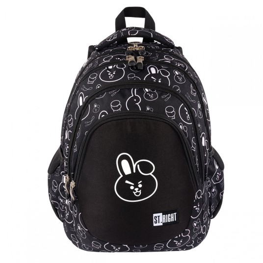 PLECAK 4-KOMOROWY STRIGHT BP-06 CLEVER BUNNY 5554 -zdjęcie numer 1