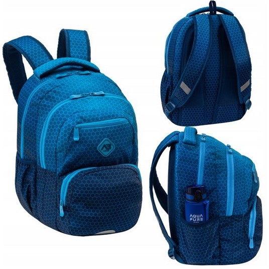 PLECAK ABAG HEXAGON BLUE OMBRE 0985 -zdjęcie numer 1