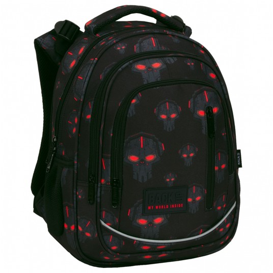 PLECAK BACKUP6MODEL R45 CZARNY ROBOTY CZERWONE1160 -zdjęcie numer 1