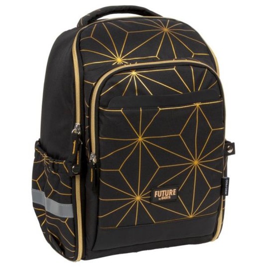 PLECAK SZKOLNY DF 36 GEOMETRIC GOLD 3171 -zdjęcie numer 1