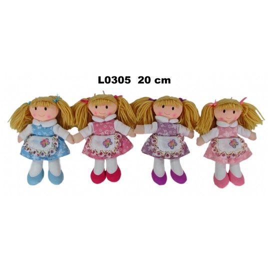 PLUSZAK LALKA 20CM 4ASST 156457 -zdjęcie numer 1