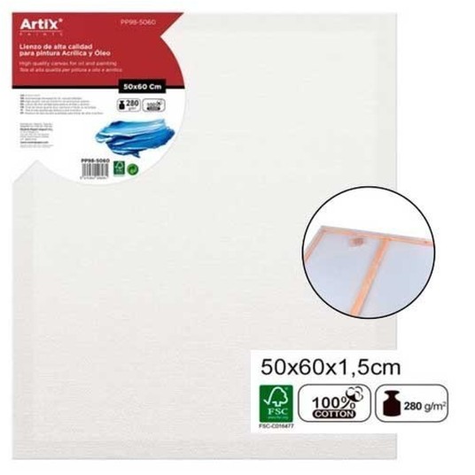 Podobrazie 50X60X1.5 CM 280G/m2 ARTIX -zdjęcie numer 1