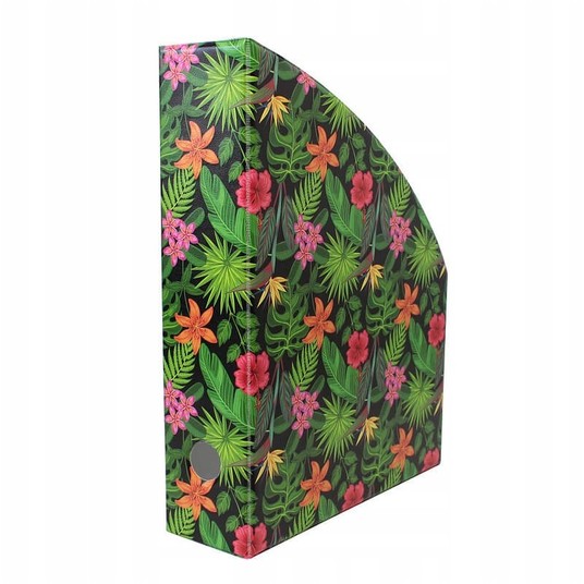 POJEMNIK NA DOKUMENTY 7CM Z NADRUKIEM FLOWERS 7553 -zdjęcie numer 1
