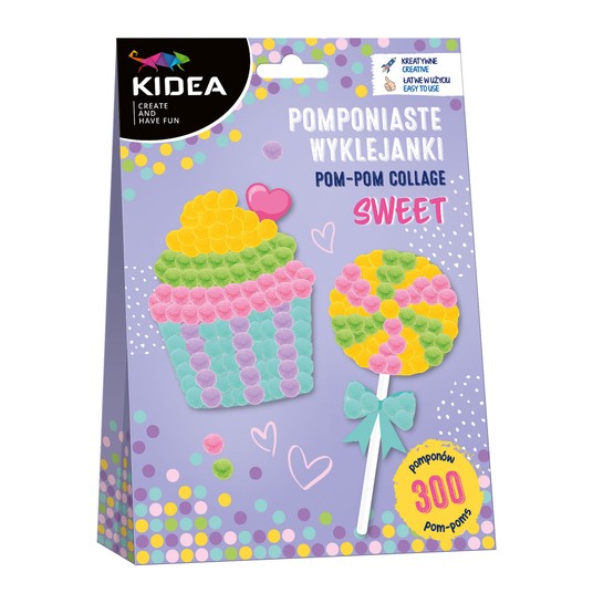 POMPONIASTE WYKLEJANKI SWEET KIDEA 0156 -zdjęcie numer 1